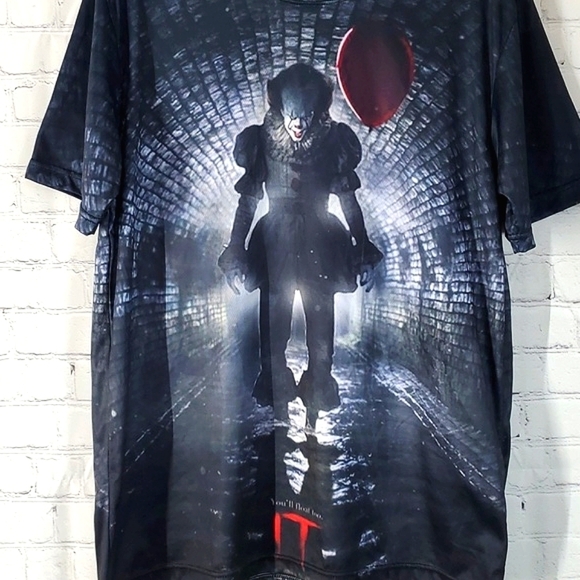 Stephen Kings IT Pennywise the Clown Double Side Print Unbranded Mens Size 2XL - Picture 7 of 13
